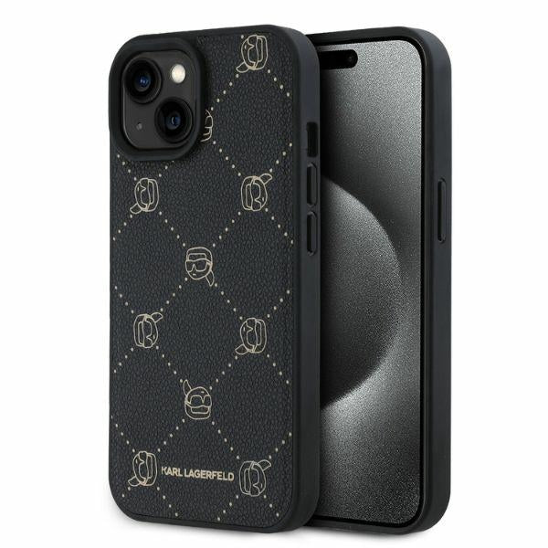 Karl Lagerfeld MagSafe dėklas iPhone 15 – juodas