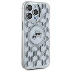 Karl Lagerfeld MagSafe dėklas iPhone 15 Pro Max – skaidrus