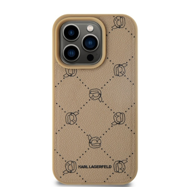 Karl Lagerfeld MagSafe dėklas iPhone 15 Pro Max – smėlinis