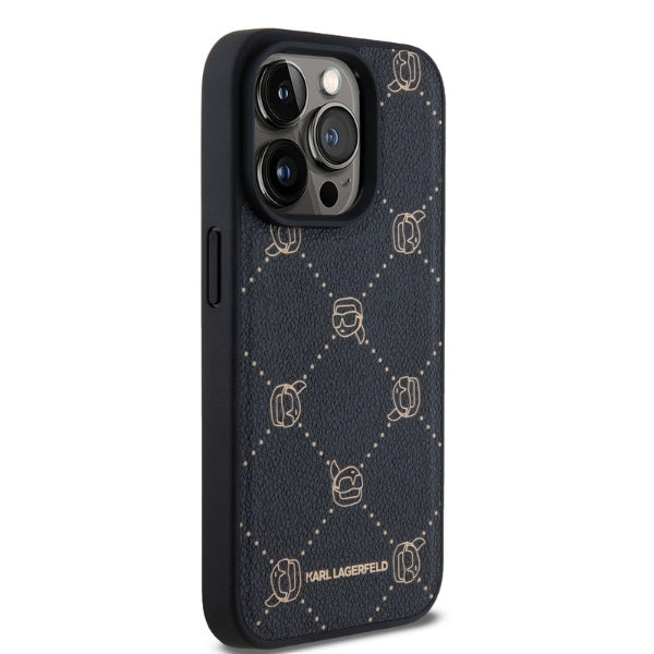 Karl Lagerfeld MagSafe dėklas iPhone 15 Pro Max – juodas -- iPhone 15 Pro Max