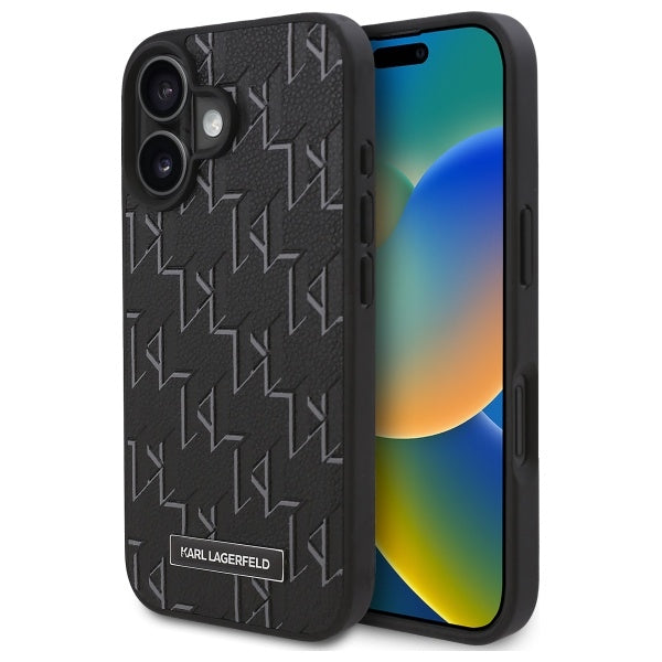Karl Lagerfeld MagSafe dėklas iPhone 16 Plus – juodas -- iPhone 16 Plus