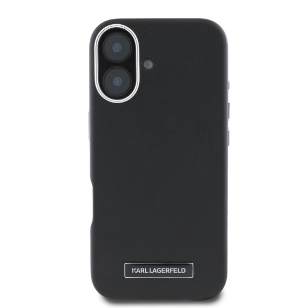 Karl Lagerfeld MagSafe dėklas iPhone 16 – juodas