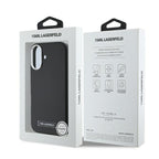Karl Lagerfeld MagSafe dėklas iPhone 16 – juodas