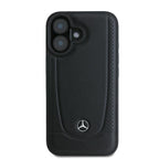 Mercedes-Benz Leather Urban dėklas iPhone 16 – juodas