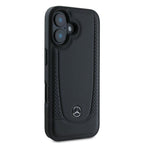 Mercedes-Benz Leather Urban dėklas iPhone 16 – juodas