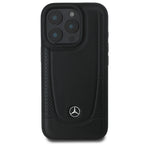 Mercedes-Benz Leather Urban dėklas iPhone 16 Pro Max – juodas