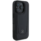 Mercedes-Benz Leather Urban dėklas iPhone 16 Pro Max – juodas
