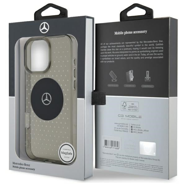 Mercedes-Benz MagSafe dėklas iPhone 16 Pro – juodas