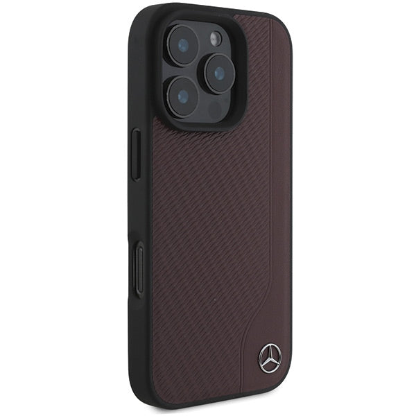 Mercedes-Benz MagSafe odinis dėklas iPhone 16 Pro – raudonas