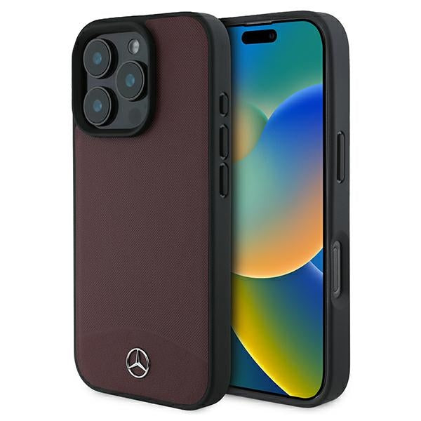 Mercedes-Benz odinis MagSafe dėklas iPhone 16 Pro Max – raudonas -- iPhone 16 Pro Max