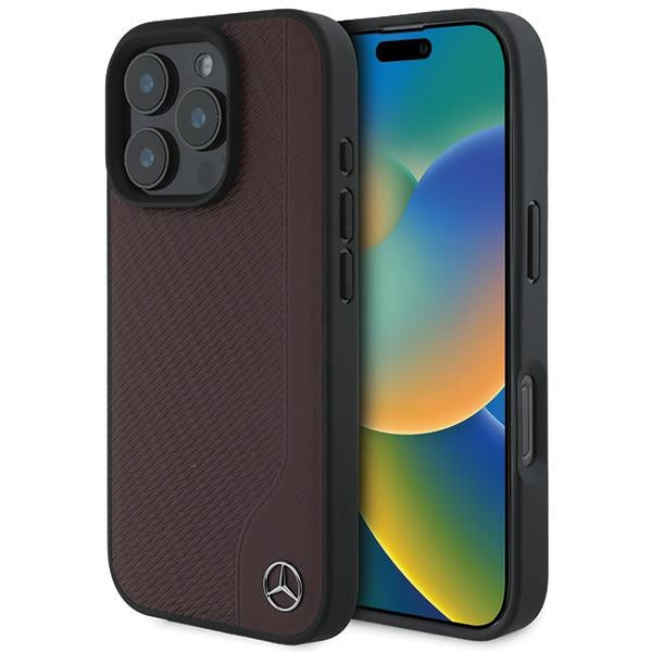 Mercedes-Benz MagSafe dėklas iPhone 16 Pro Max – raudonas