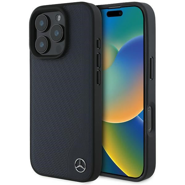 Mercedes-Benz odinis MagSafe dėklas iPhone 16 Pro Max – mėlynas -- iPhone 16 Pro Max