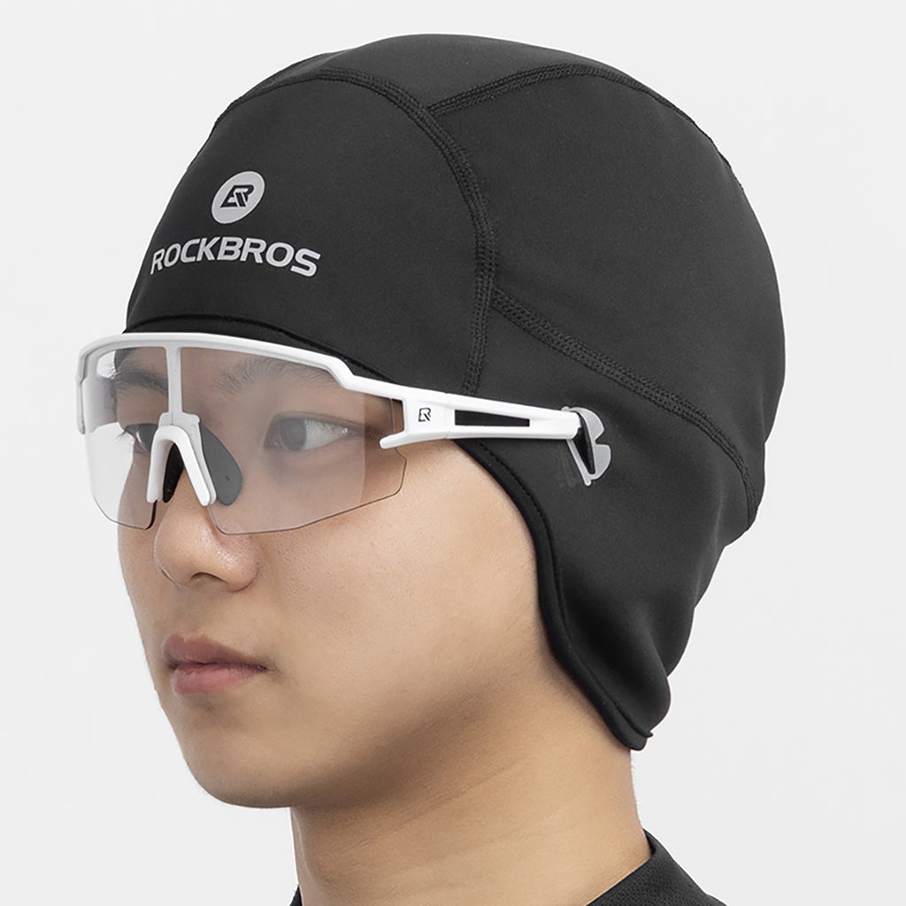 Rockbros Dala žiemos dviratininkavimo šalmo kepurė su akinių skylėmis - pilka -- Bicycle Helmets
