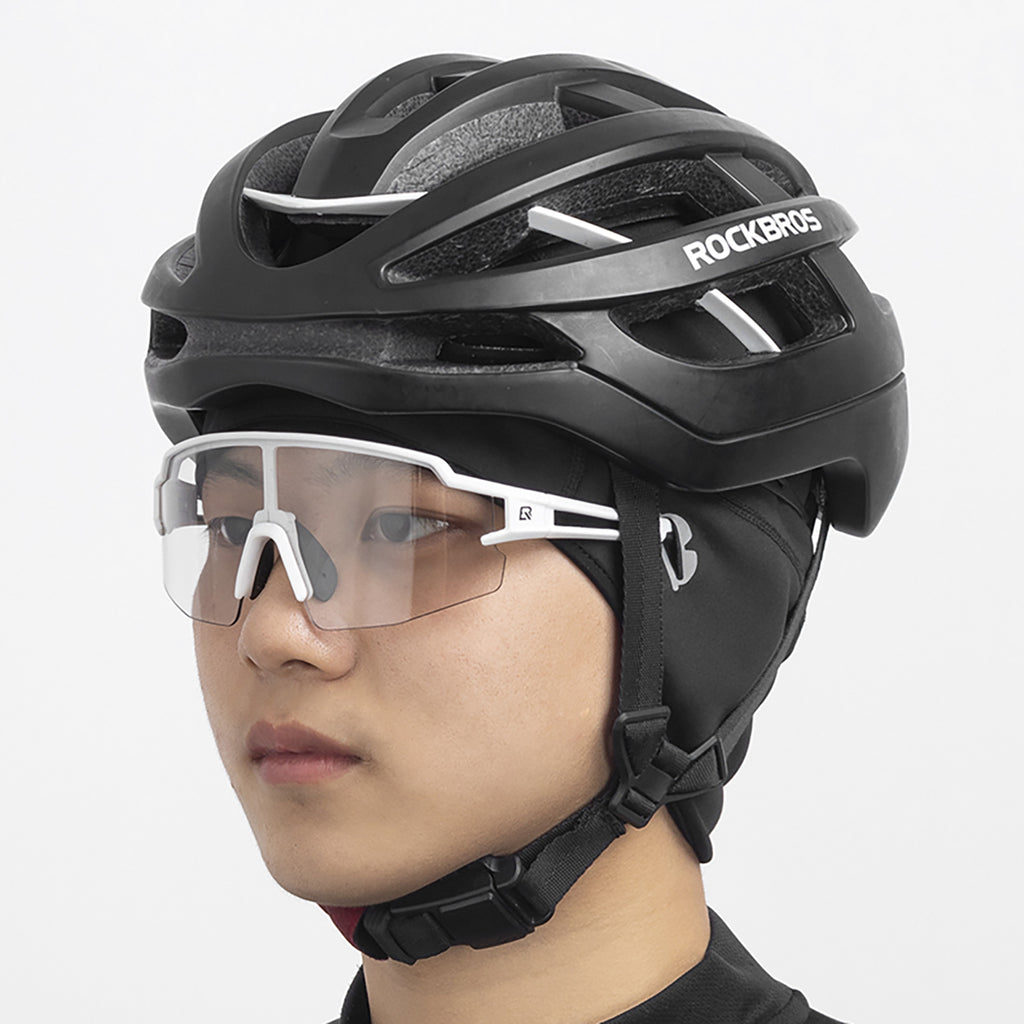 Rockbros Dala žiemos dviratininkavimo šalmo kepurė su akinių skylėmis - pilka -- Bicycle Helmets
