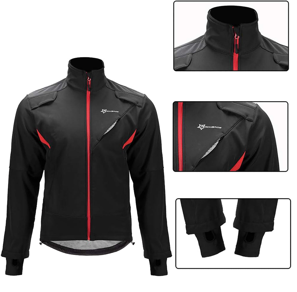 Rockbros YPW021 Vėjui atsparus dviračių sportinis šaltis L - Juodas -- Cycling Jackets & Vests