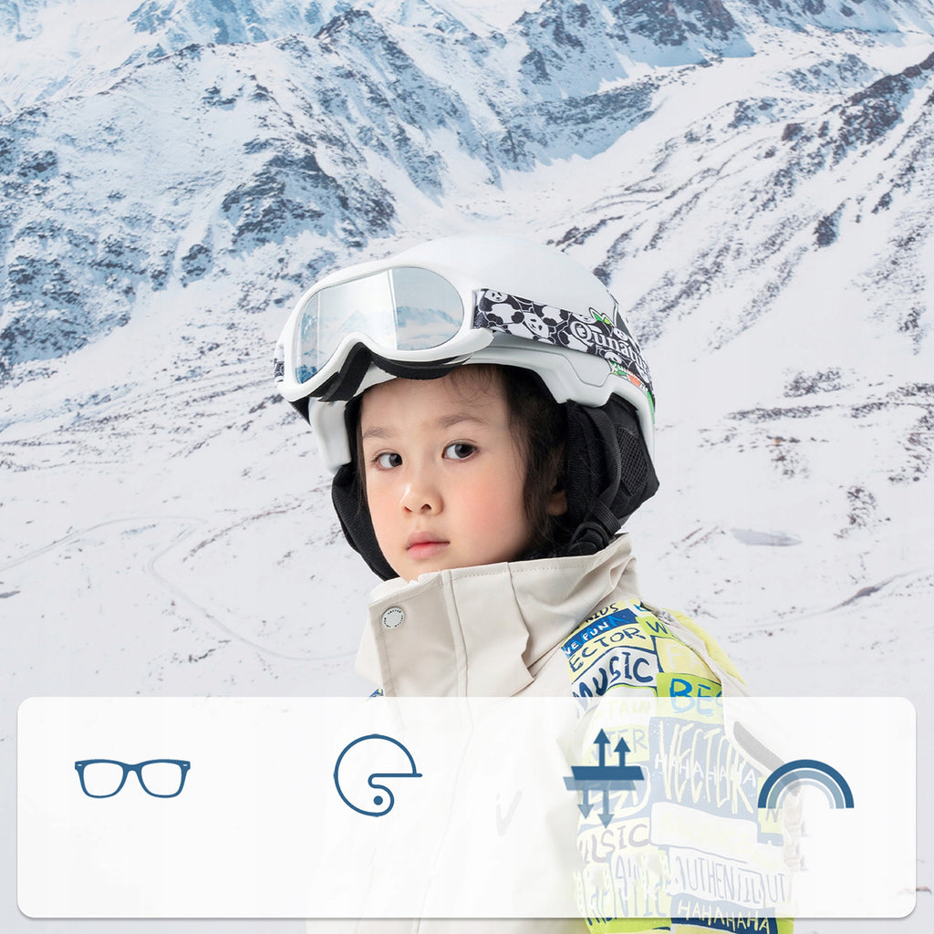 Qunature Panda Slidinėjimo akiniai vaikams - Juoda/Balta -- Cycling Eyewear