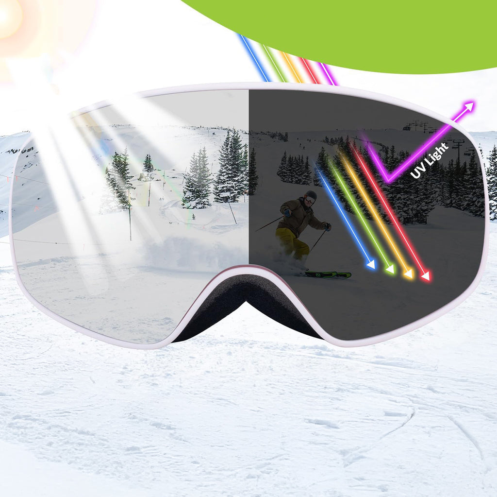 Qunature Pink slidžiavimo akiniai vaikams (dydis M/L) - Rožiniai -- Cycling Eyewear