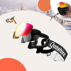 Qunature Black slidžiavimo akiniai vaikams (dydis M/L) - Juodi -- Cycling Eyewear