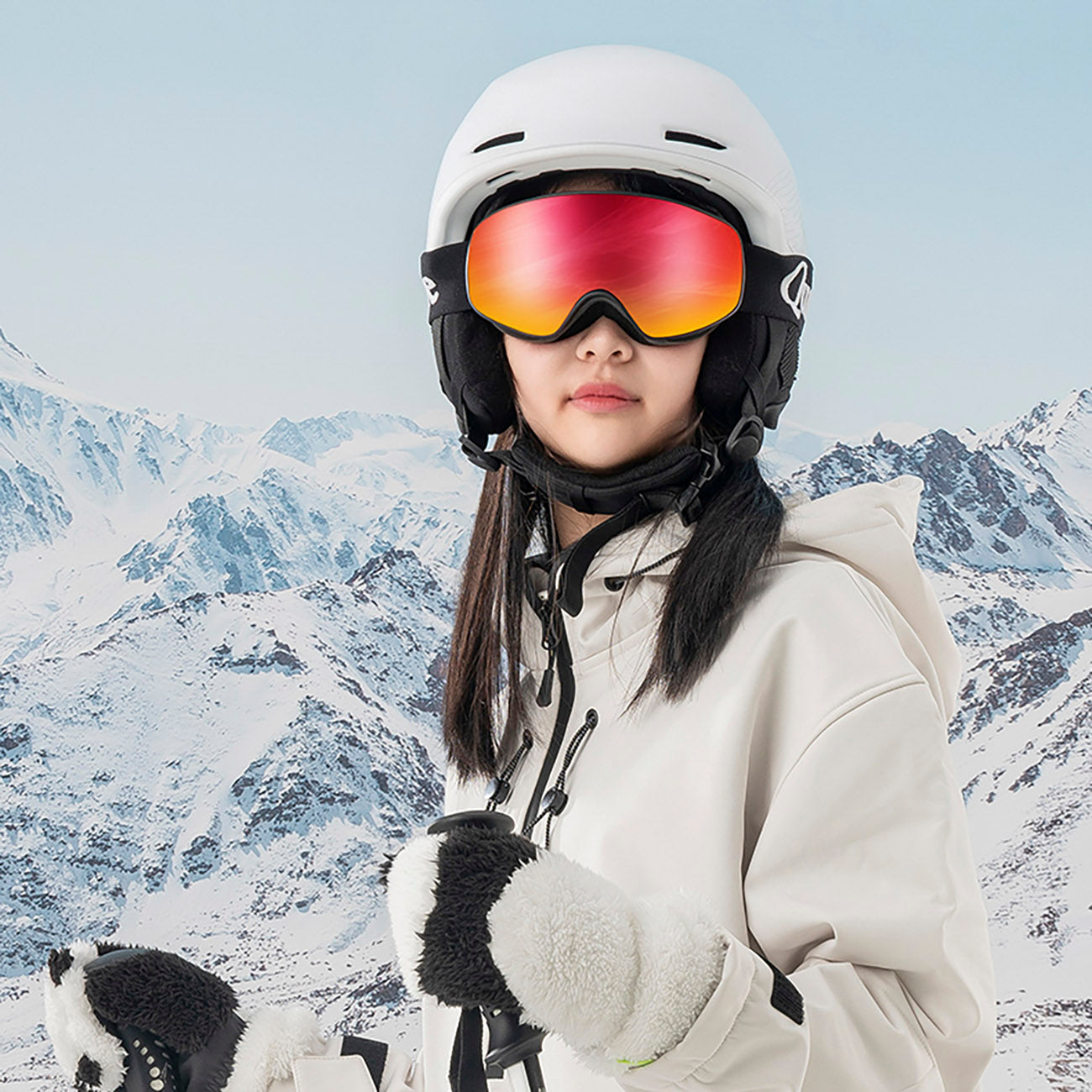 Qunature Black slidžiavimo akiniai vaikams (dydis M/L) - Juodi -- Cycling Eyewear