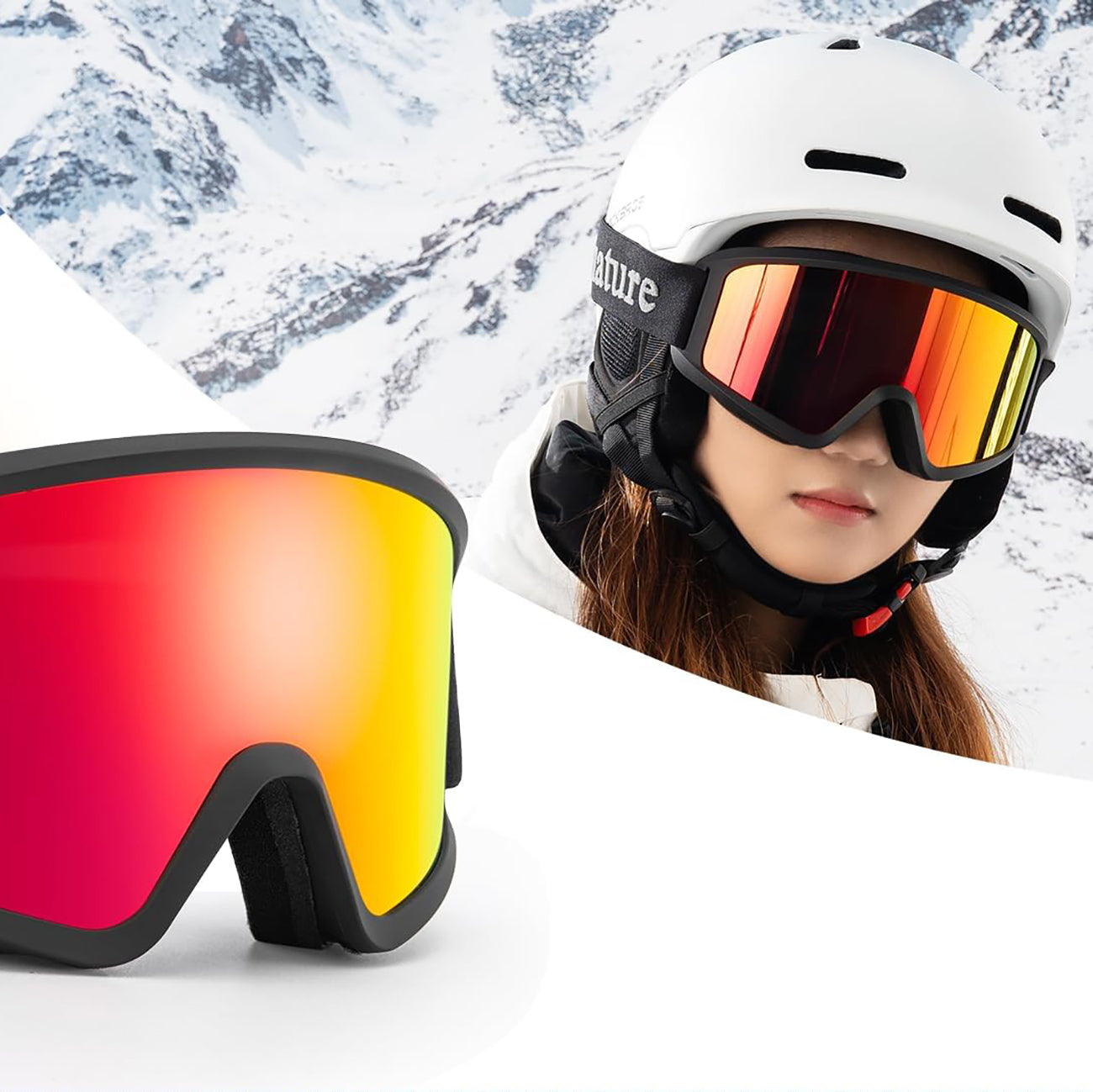 Qunature Black slidžiavimo akiniai suaugusiems - Juodi -- Cycling Eyewear