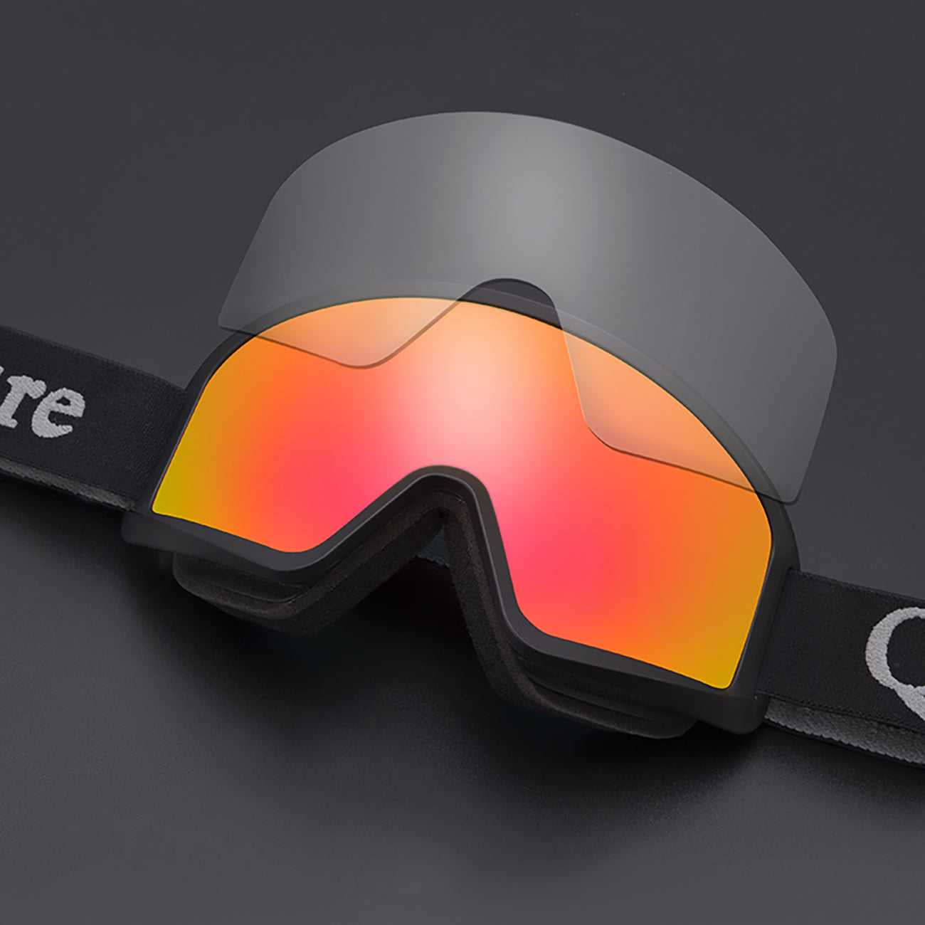 Qunature Black slidžiavimo akiniai suaugusiems - Juodi -- Cycling Eyewear