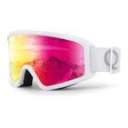 Qunature White slidžiavimo akiniai suaugusiems - Balti -- Cycling Eyewear
