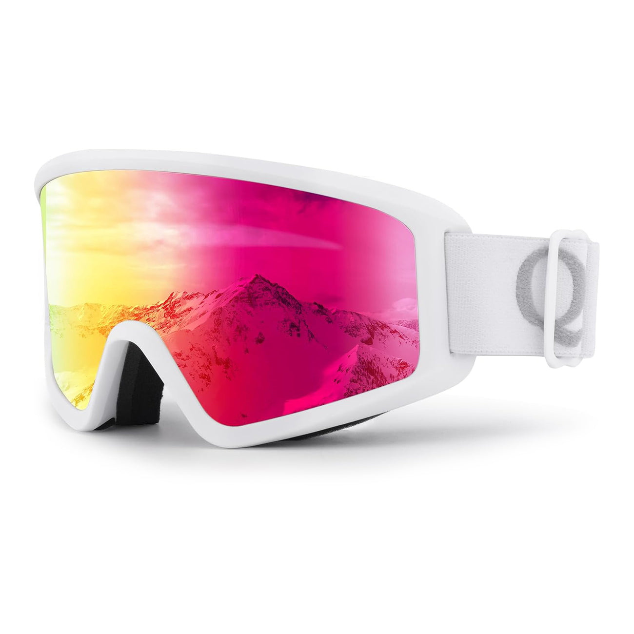 Qunature White slidžiavimo akiniai suaugusiems - Balti -- Cycling Eyewear