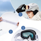Qunature White slidžiavimo akiniai suaugusiems - Balti -- Cycling Eyewear