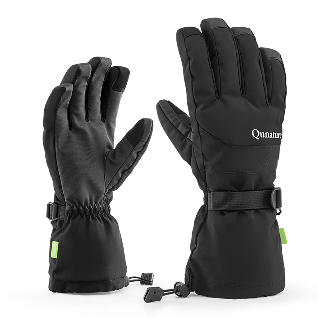Qunature žieminės pirštinės - Finger Style juoda M -- Bicycle Gloves