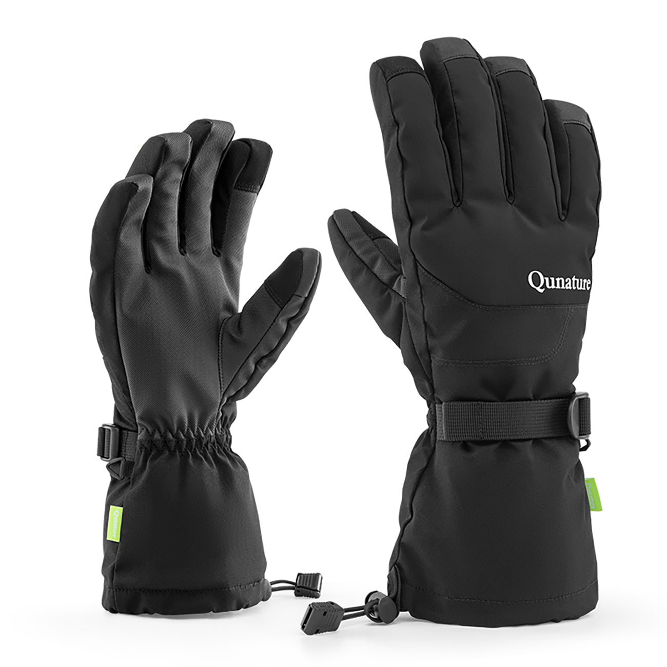 Qunature žieminės pirštinės - Finger Style juoda M -- Bicycle Gloves