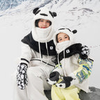 Qunature Panda Heat Transfer vaikų žieminės pirštinės dydis S - juoda/balta -- Bicycle Gloves