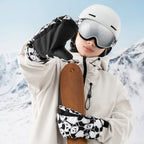Qunature Panda Heat Transfer vaikų žieminės pirštinės dydis S - juoda/balta -- Bicycle Gloves