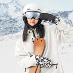 Qunature Panda Heat Transfer vaikų žieminės pirštinės dydis S - juoda/balta -- Bicycle Gloves
