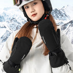 Qunature Full Length žieminės pirštinės dydis L - juodos spalvos -- Bicycle Gloves