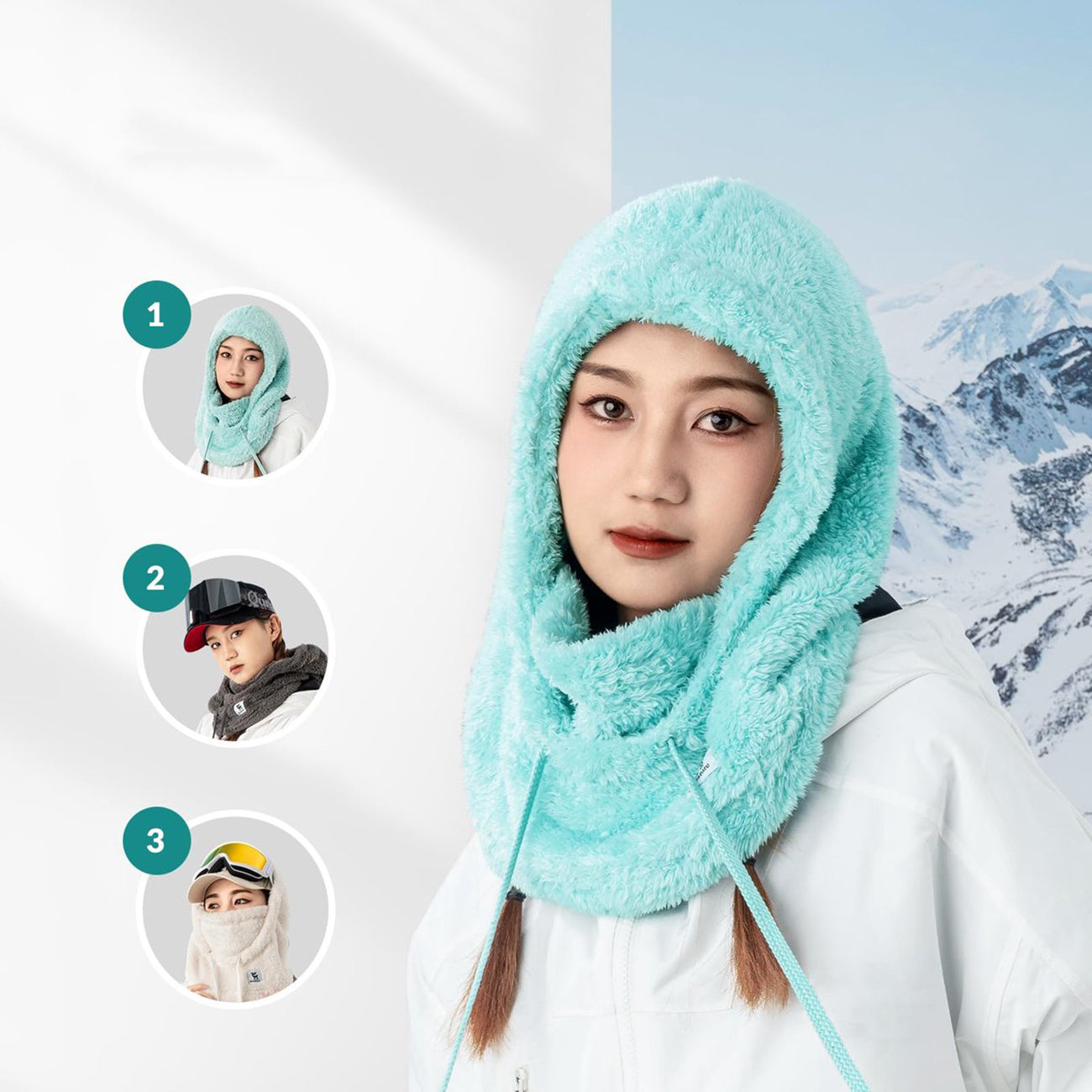 Qunature Arctic Velvet Žieminė Balaviklė Dydis M - Mėtinė -- Cycling Caps & Headwear