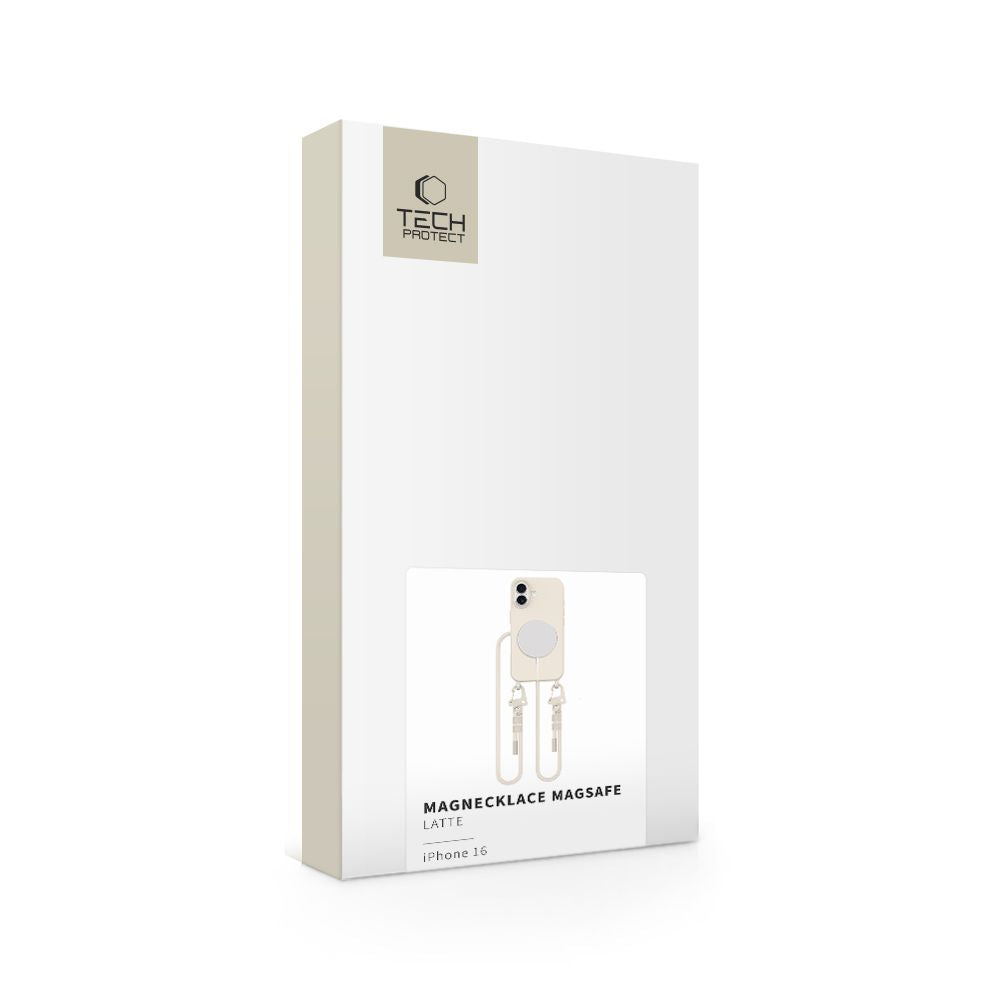 Tech-Protect MagNecklace MagSafe dėklas iPhone 16 – smėlio -- iPhone 16