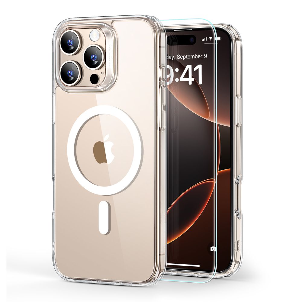 ESR HaloLock MagSafe dėklas iPhone 16 Pro Max + stiklas -- iPhone 16 Pro Max