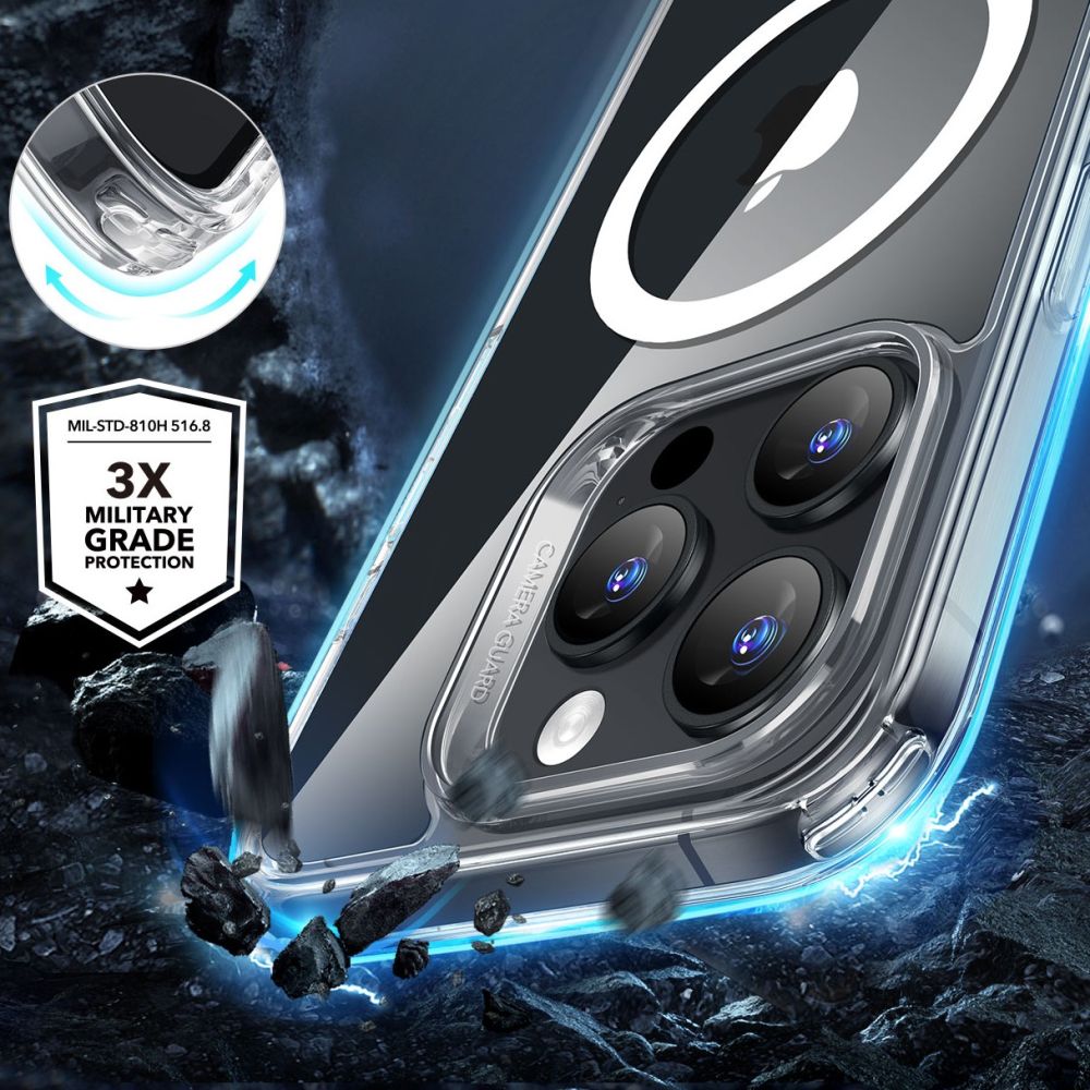 ESR HaloLock MagSafe dėklas iPhone 16 Pro Max + stiklas -- iPhone 16 Pro Max