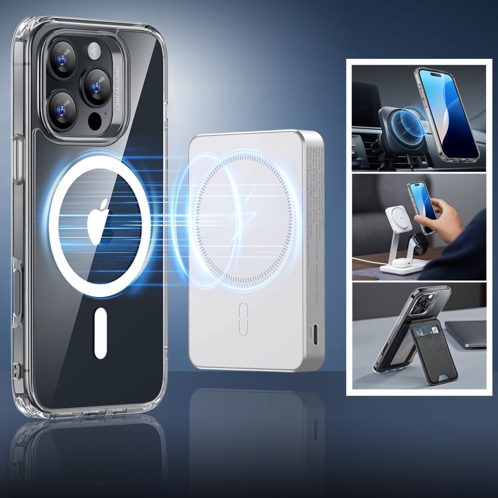 ESR HaloLock MagSafe dėklas iPhone 16 Pro Max + stiklas -- iPhone 16 Pro Max