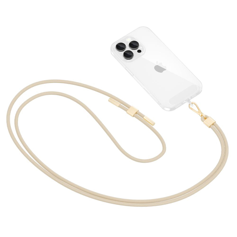 Tech-Protect C2S Rope Crossbody Strap Leash - smėlio spalvos -- Other phone accessories