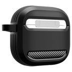 Spigen Rugged Armor dėklas AirPods 4 – juodas