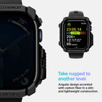 Spigen Rugged Armor dėklas Apple Watch 10 (42 mm) – juodas -- Apple Watch 10 (42mm)