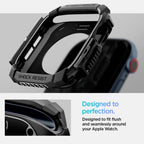 Spigen Rugged Armor dėklas Apple Watch 10 (42 mm) – juodas -- Apple Watch 10 (42mm)