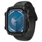 Spigen Rugged Armor dėklas Apple Watch 10 (42 mm) – juodas -- Apple Watch 10 (42mm)