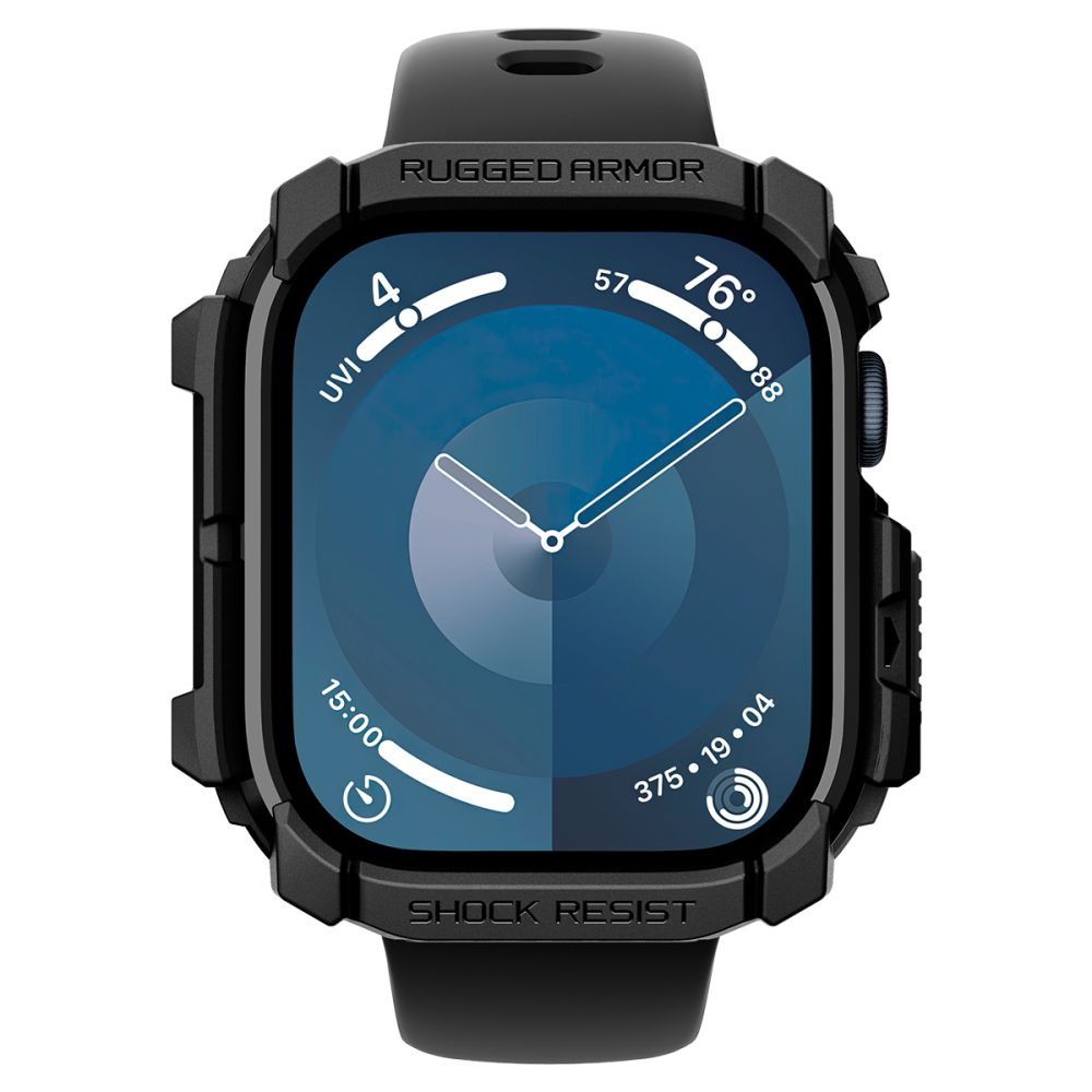 Spigen Rugged Armor dėklas Apple Watch 10 (42 mm) – juodas -- Apple Watch 10 (42mm)