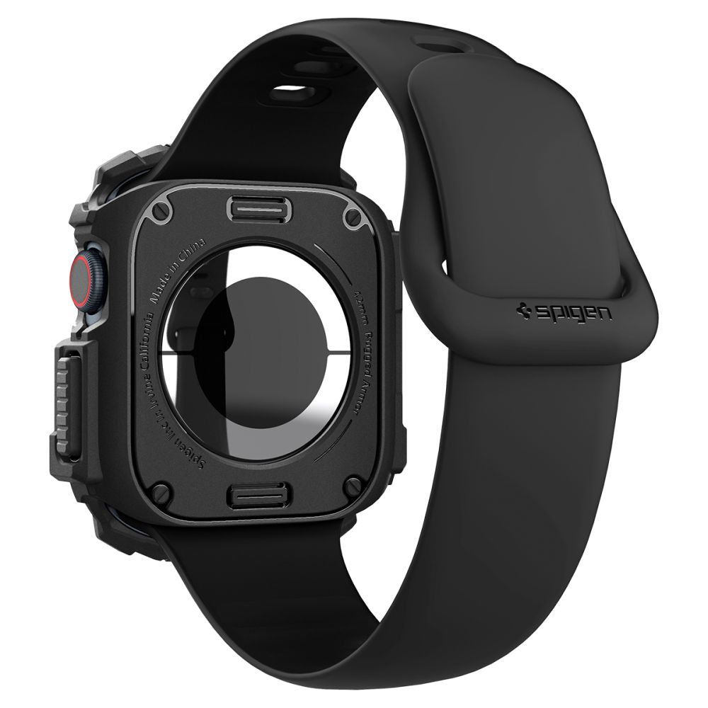 Spigen Rugged Armor dėklas Apple Watch 10 (42 mm) – juodas -- Apple Watch 10 (42mm)