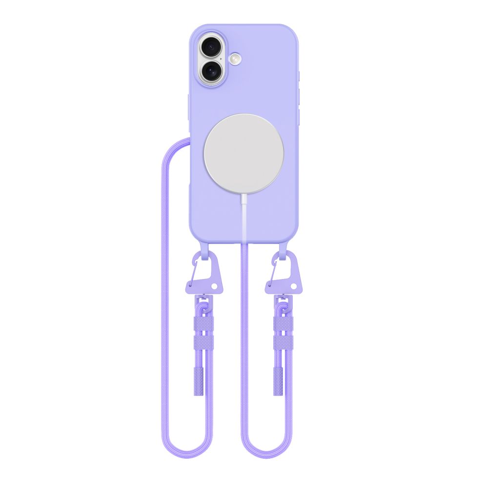 Tech-Protect MagNecklace MagSafe dėklas iPhone 16 – violetinis -- iPhone 16