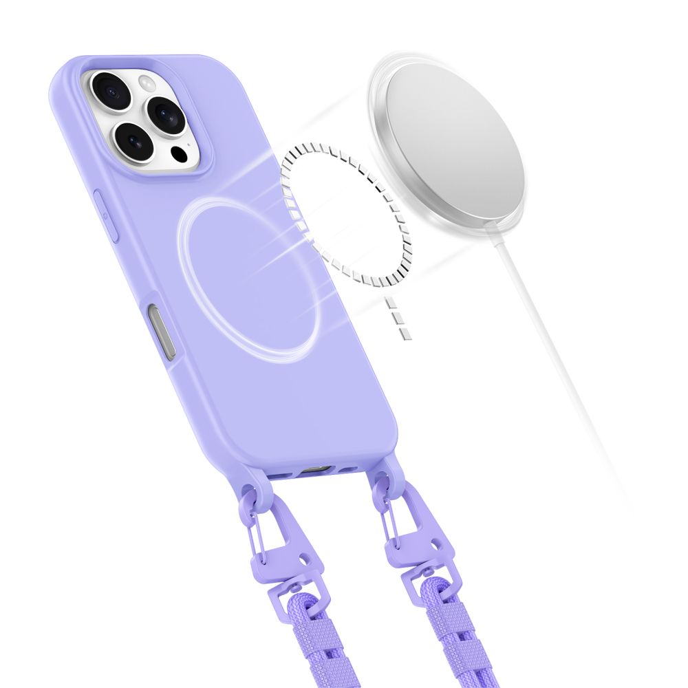 Tech-Protect MagNecklace MagSafe dėklas iPhone 16 Pro Max – violetinis -- iPhone 16 Pro Max