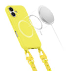 Tech-Protect MagSafe dėklas su dirželiu iPhone 16 – geltonas -- iPhone 16