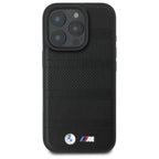 BMW M perforuotas MagSafe dėklas iPhone 16 Pro Max – juodas